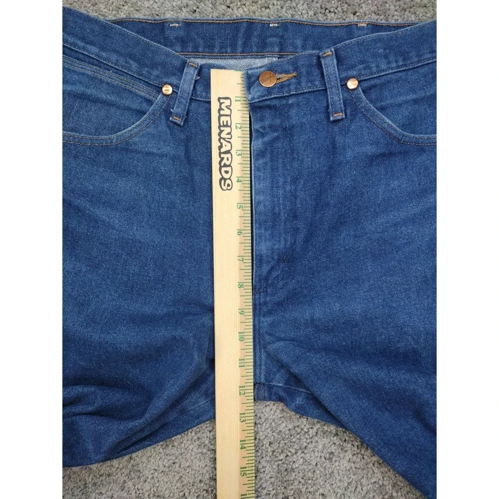 90's Wrangler Mens 33x33 Jeans 13MWZ A001 3030 Dad Ranchwear Blue Denim Pants